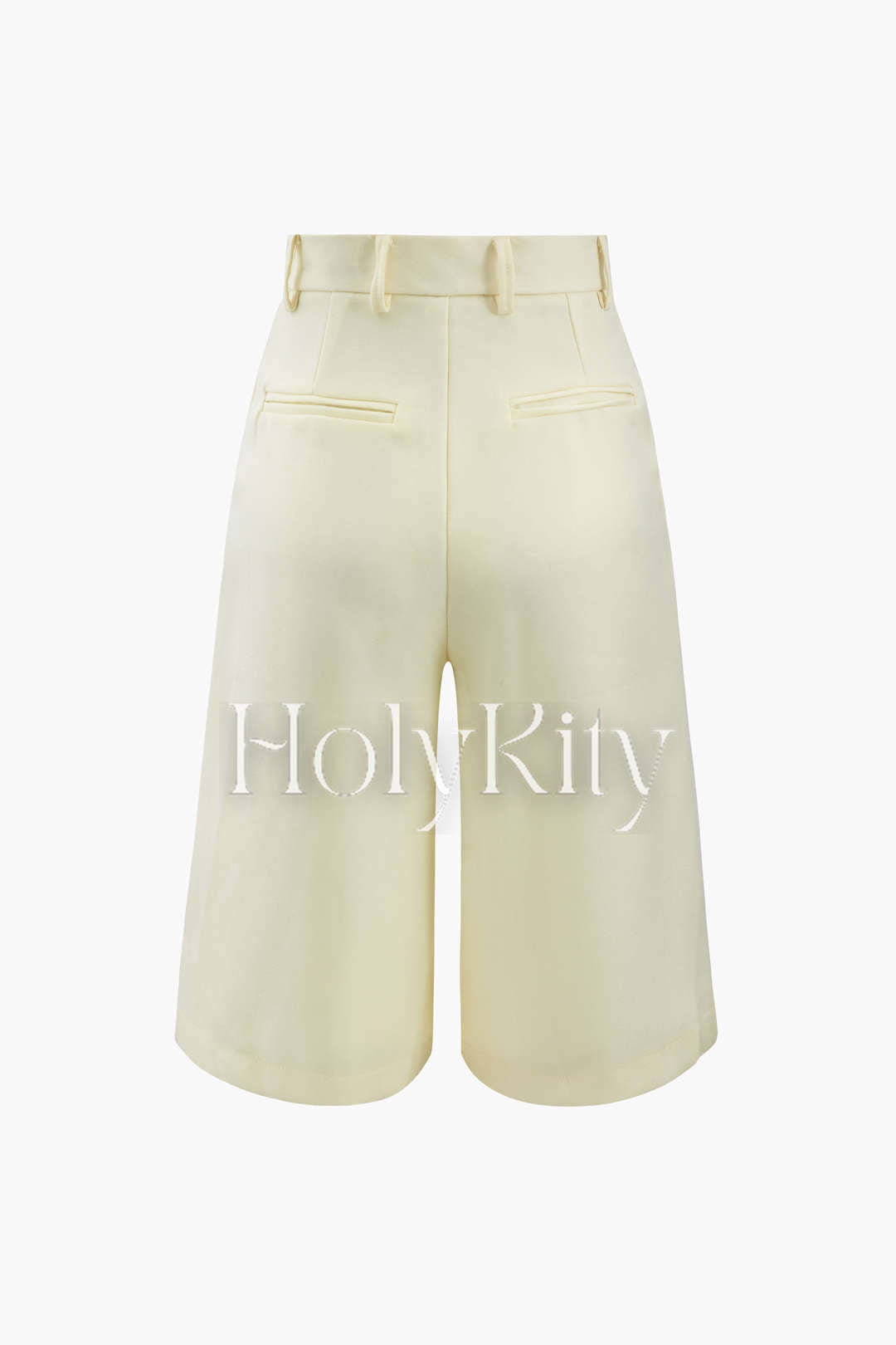Short de costume à poches plissées
