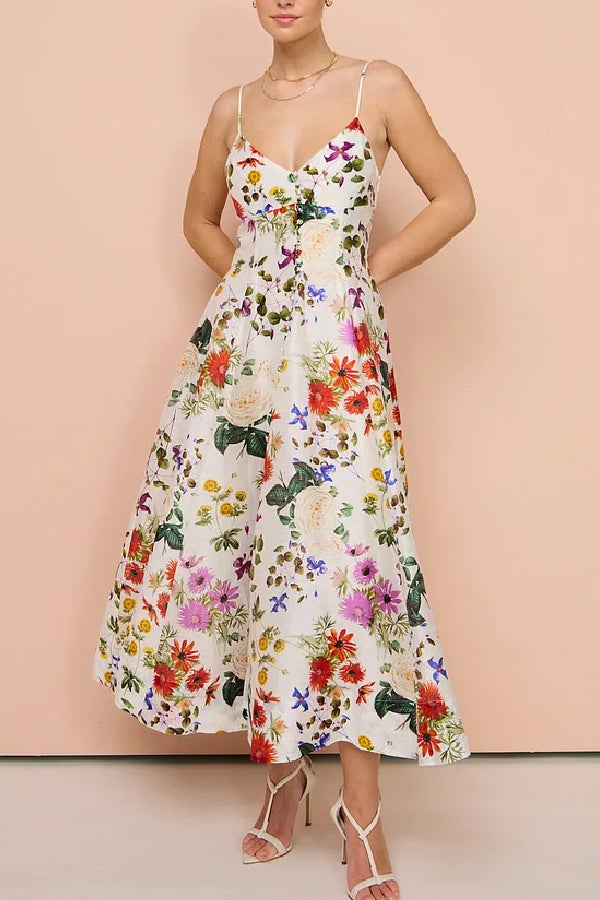 Midi Dress in Enchanted Floral