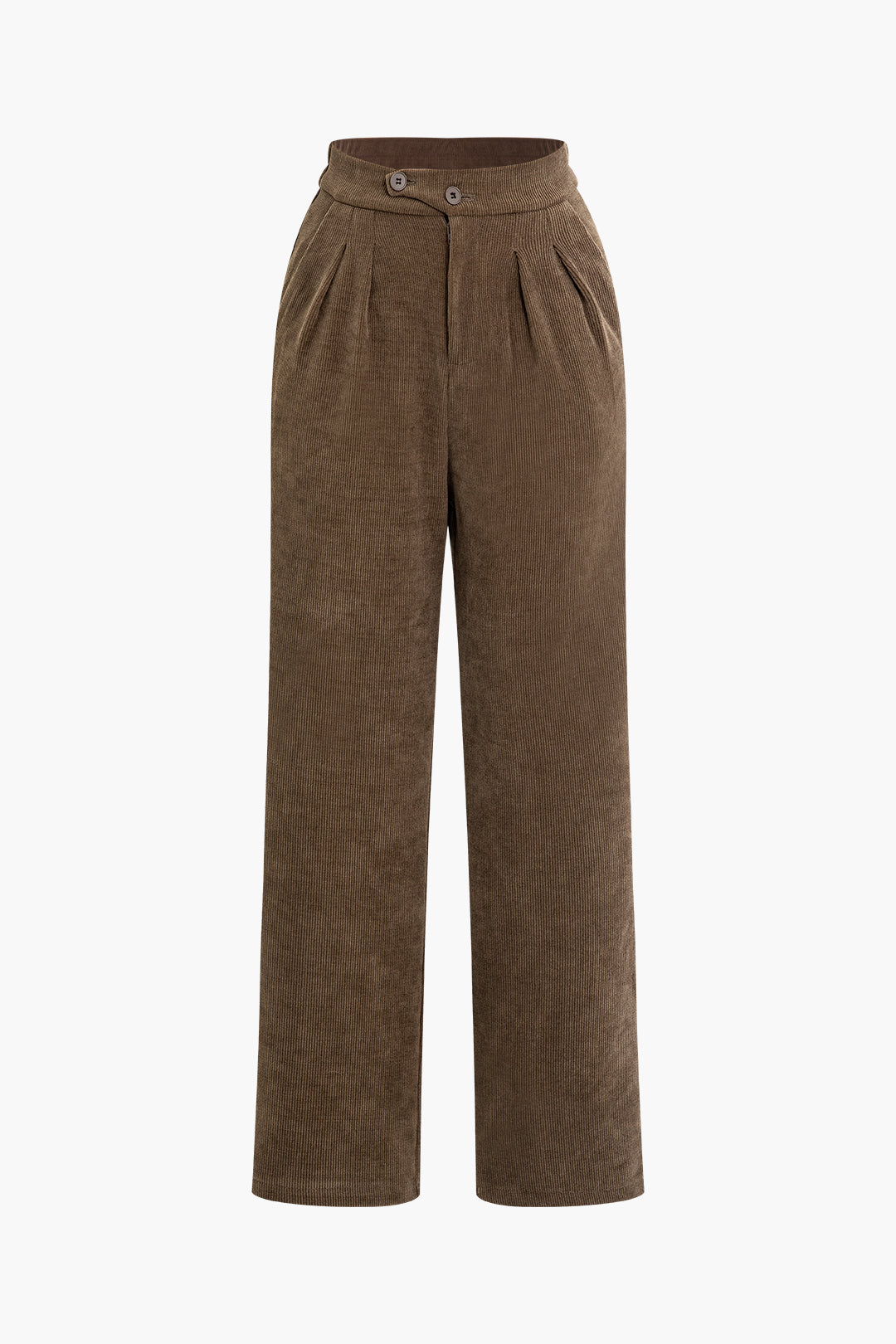 High Waist Ruched Straight Leg Pants
