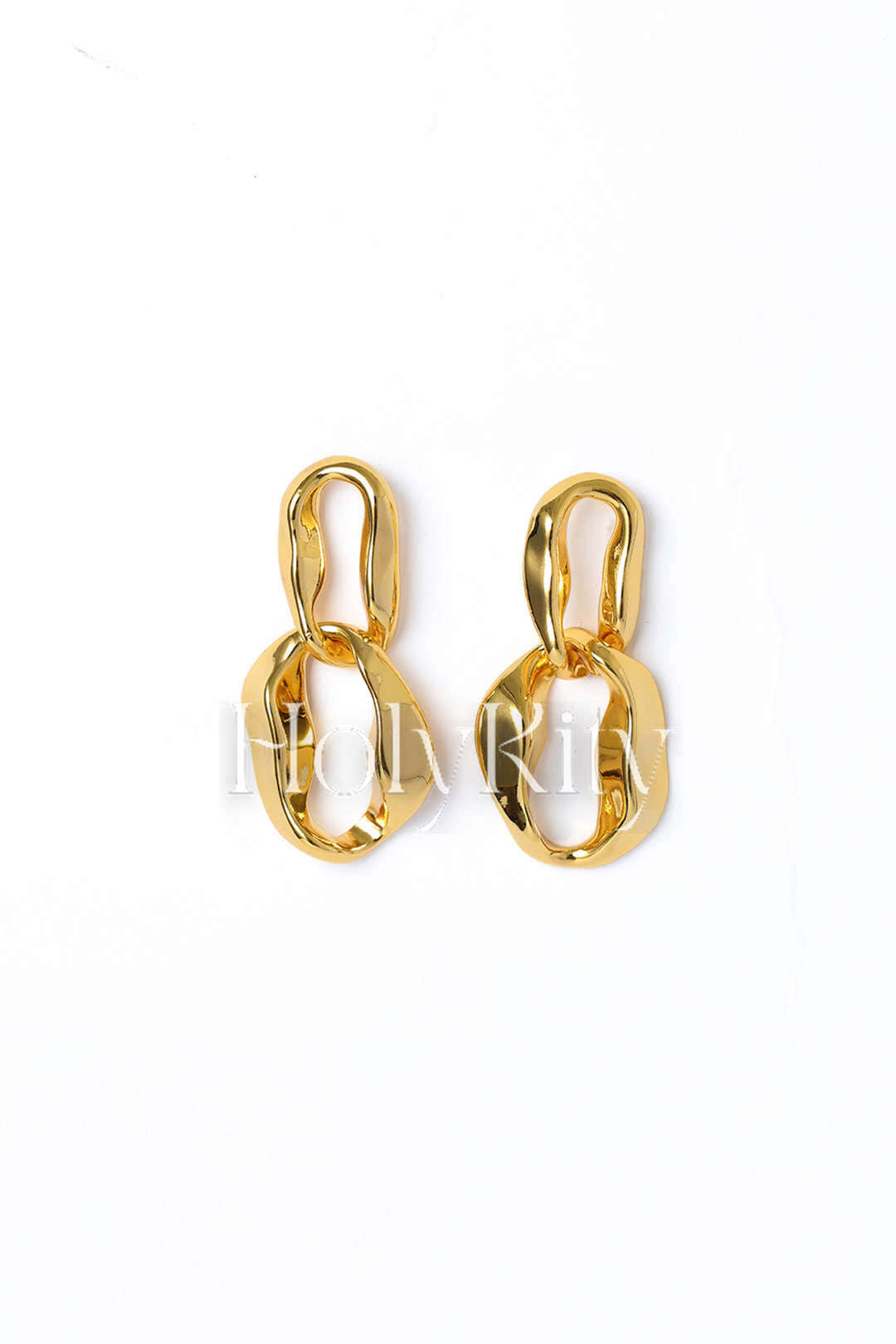 Boucles d'oreilles doubles créoles