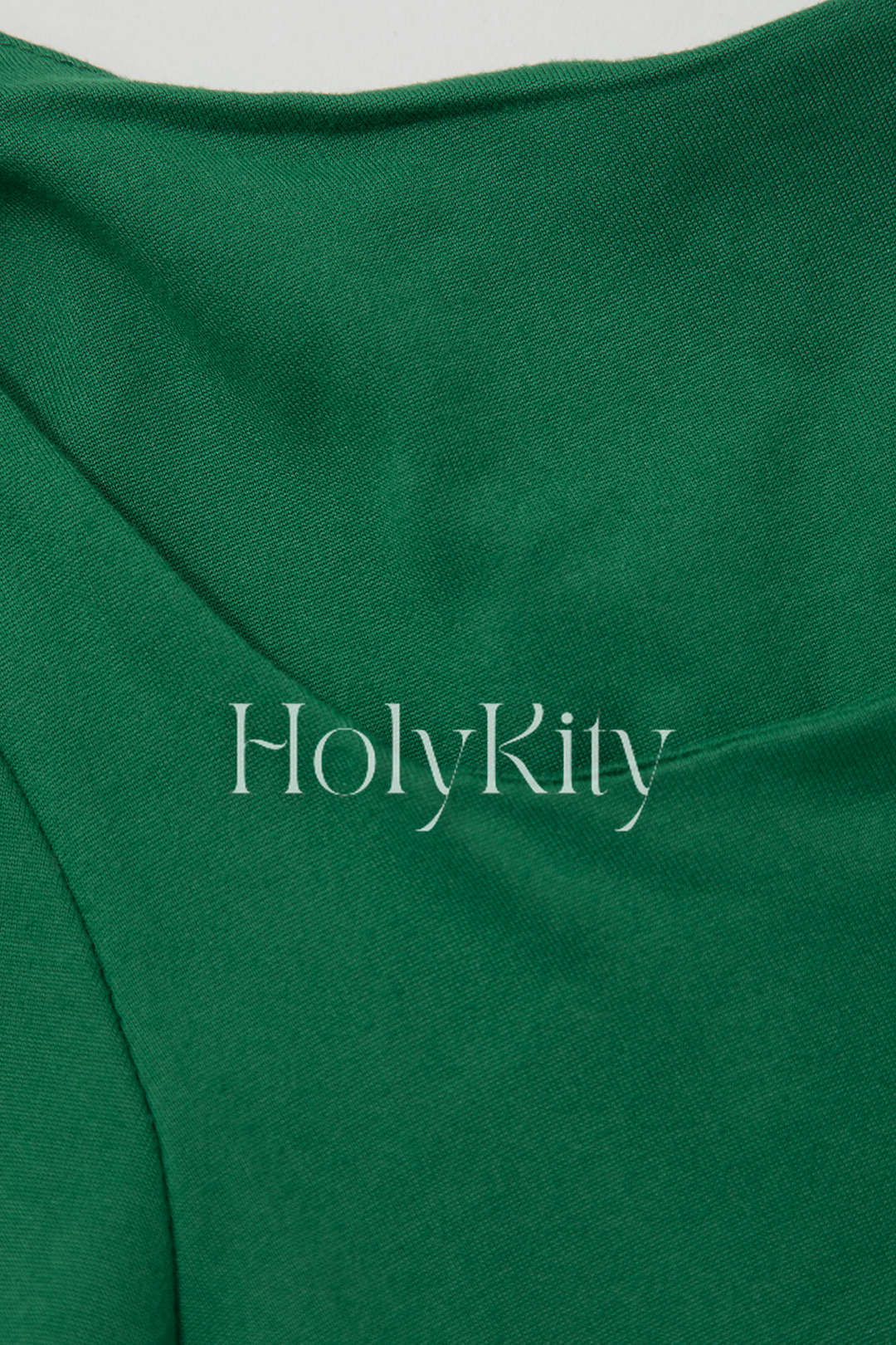 Einfarbiges Langarm-Oberteil mit quadratischem Ausschnitt