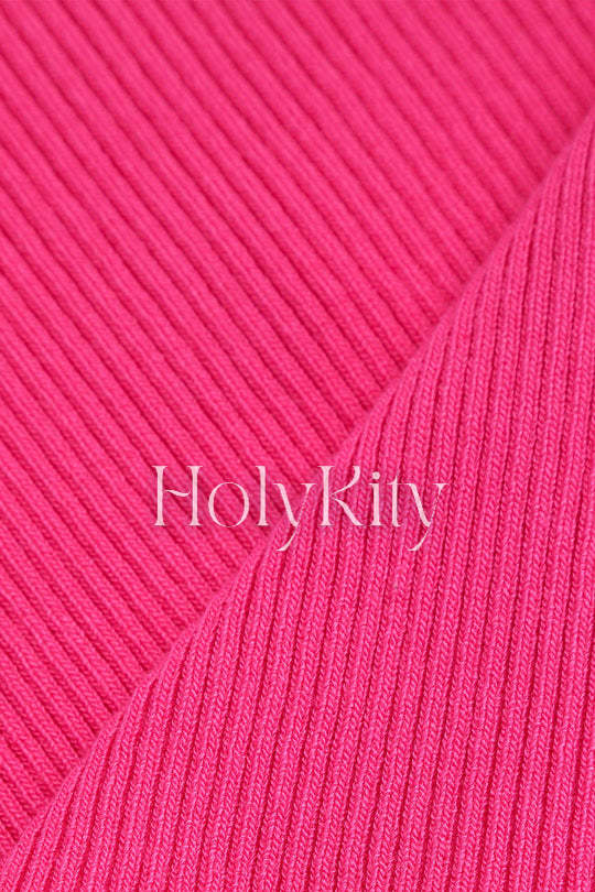 Haut camisole en tricot côtelé à col carré
