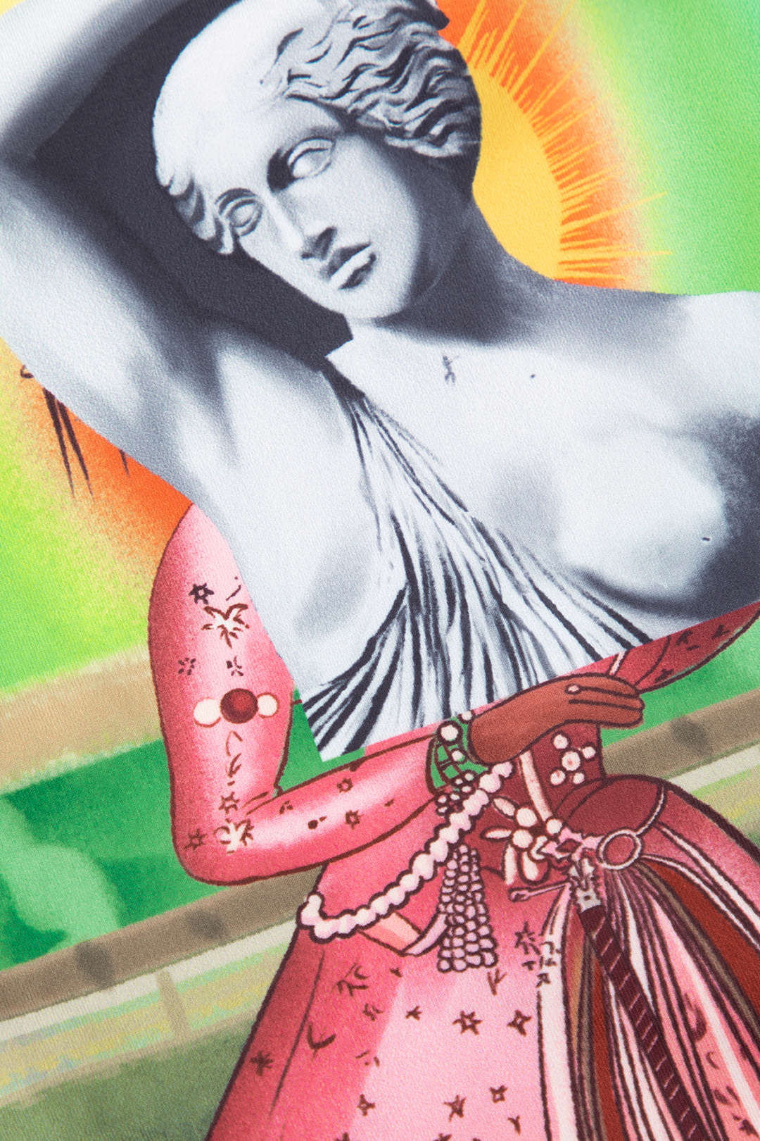 Tanktop mit Retro-Statuen-Print
