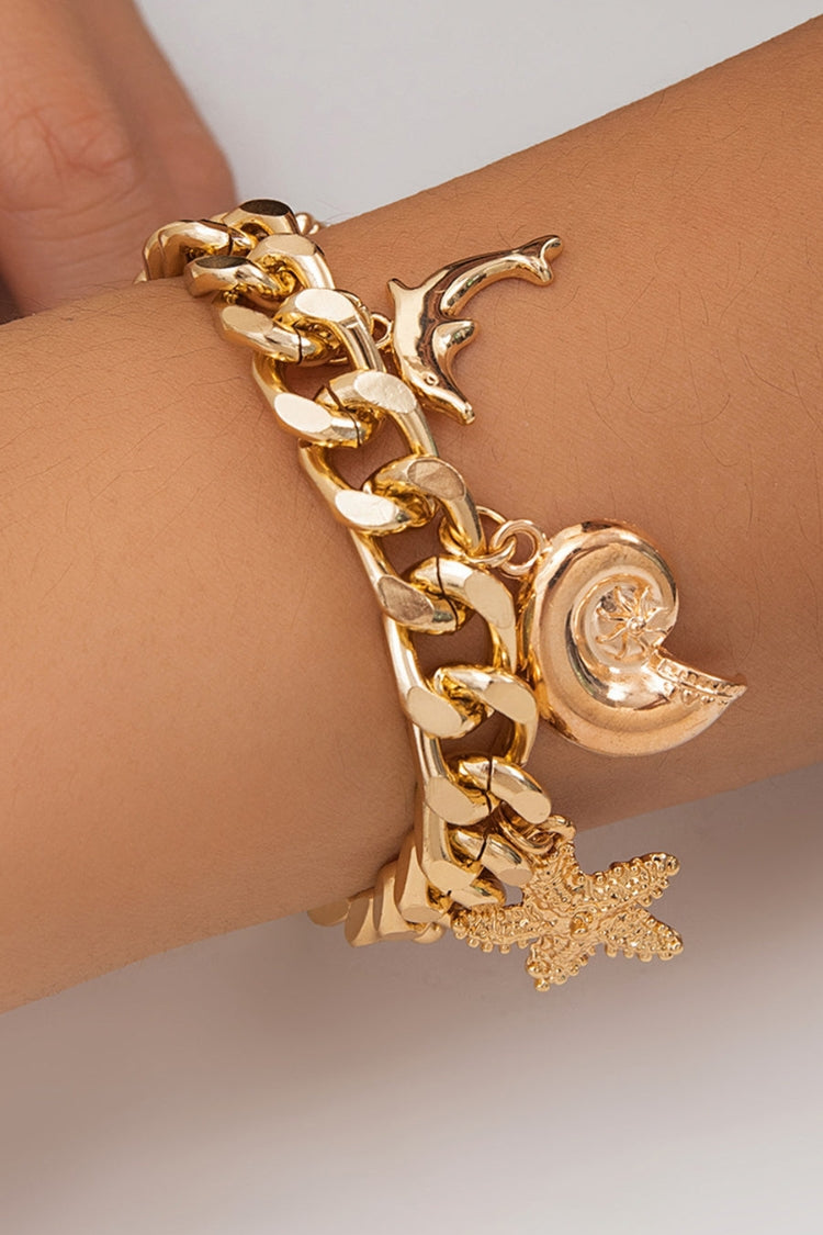 Bracelet pendentif sur le thème de l'océan