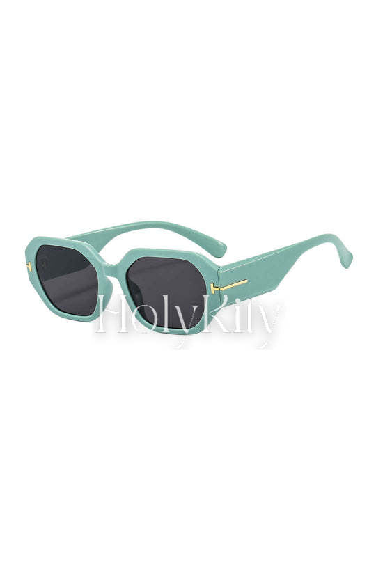 Lunettes de soleil à monture rectangulaire