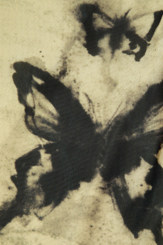 Maxikleid mit V-Ausschnitt und Schmetterlings-Print