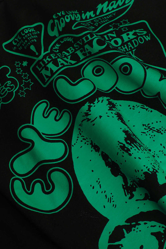 T-Shirt mit Grafik und Knotensaum im Eye Look-Stil