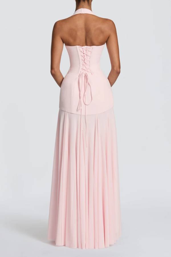Seraphina Deep V Maxi Dress