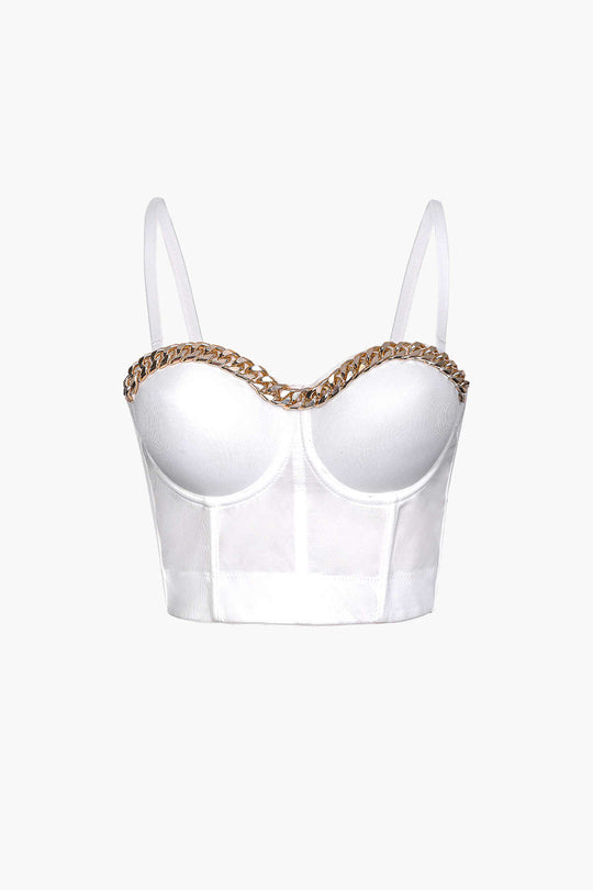 Bustier-Korsett mit Kettendetail