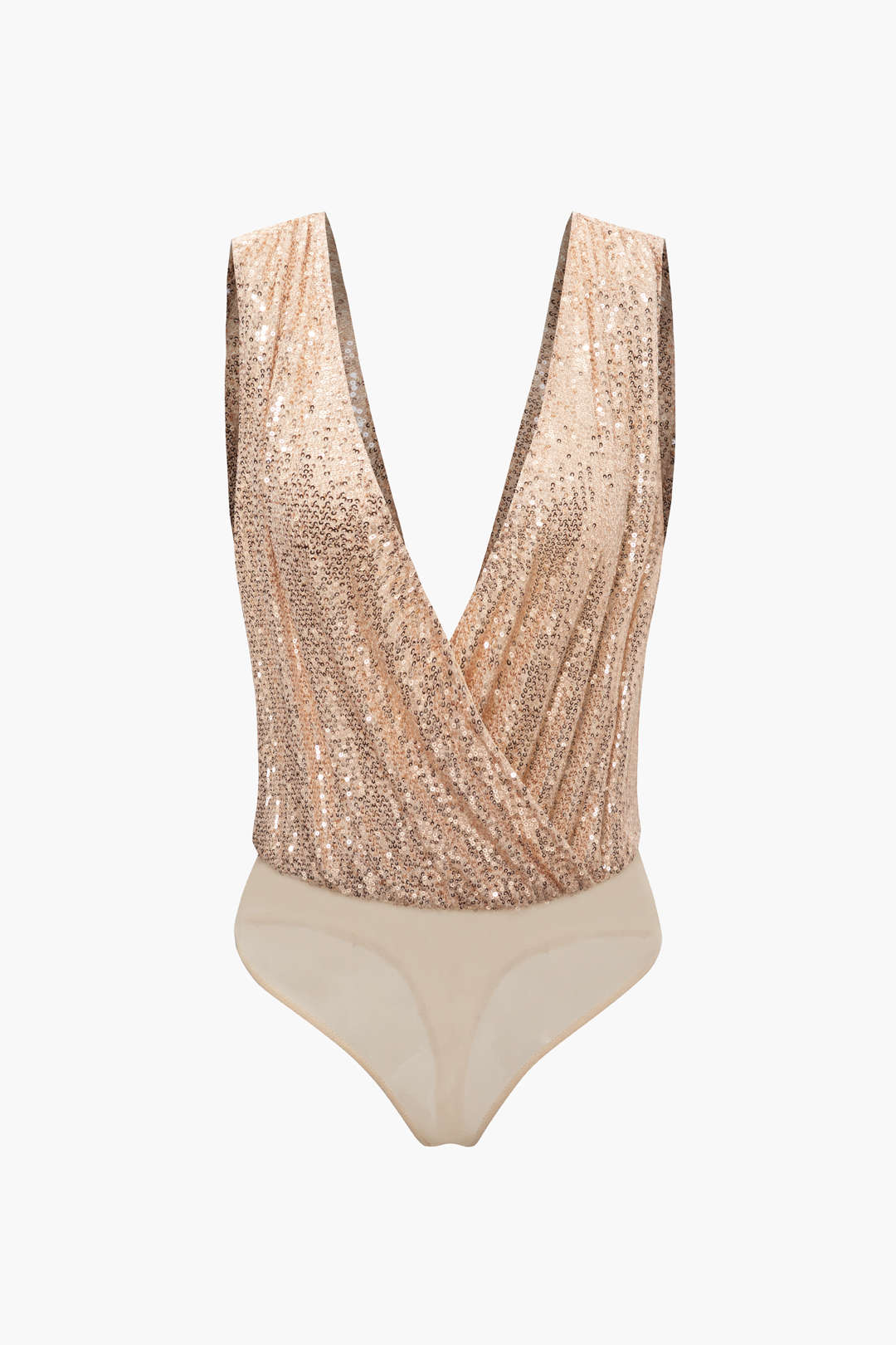 Sequin V-neck Bodysuit