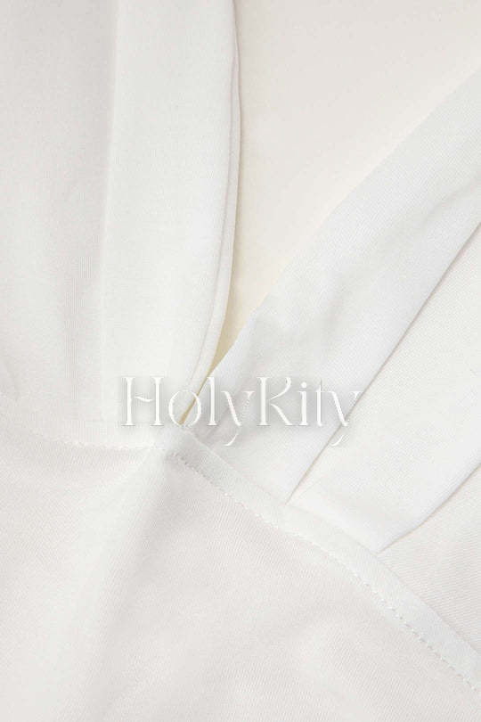 Camisole-Top mit tiefem V-Ausschnitt und Rüschen