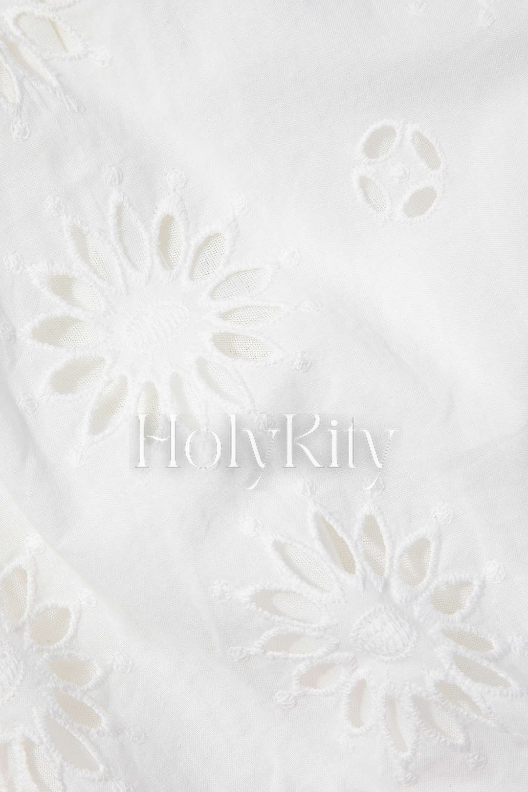 Ärmelloses Top mit Cutwork-Print
