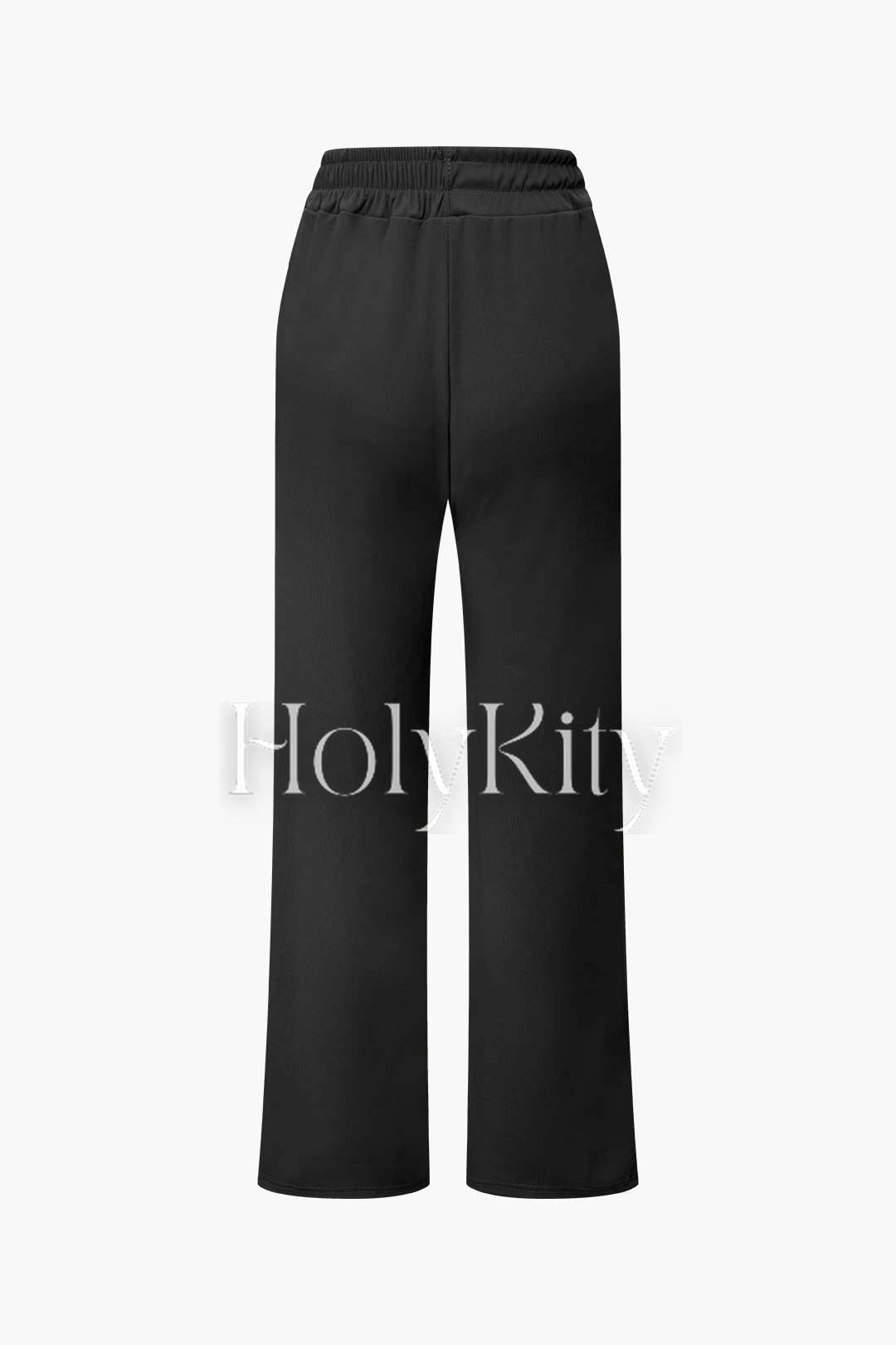 Ensemble haut asymétrique froncé à épaules dénudées et pantalon droit