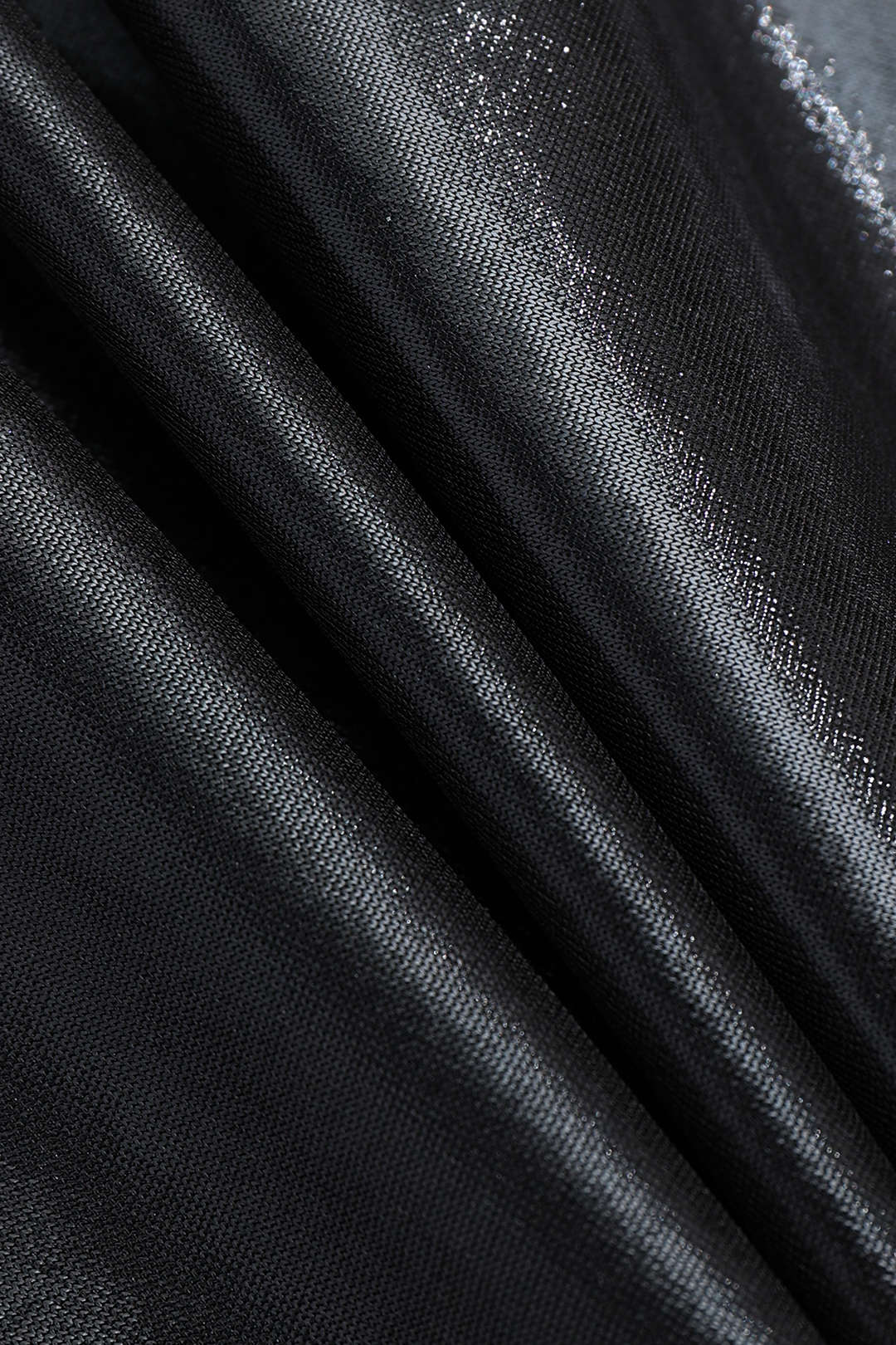 Robe midi sans manches à ourlet asymétrique métallisé