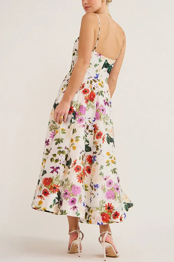 Midi Dress in Enchanted Floral