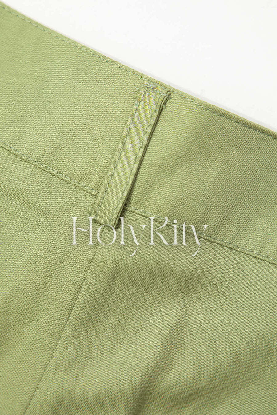 Pleated Straight Leg Pants