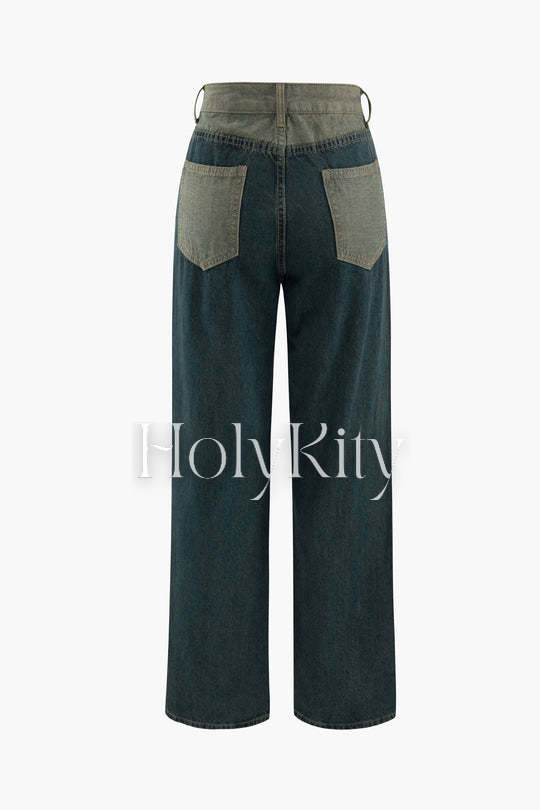 Jeans mit Panel-Detail