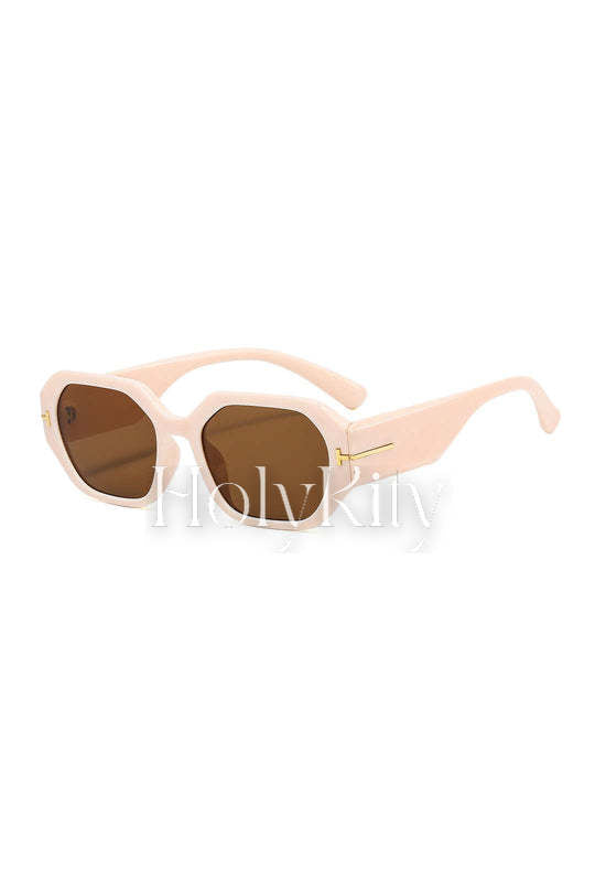 Lunettes de soleil à monture rectangulaire