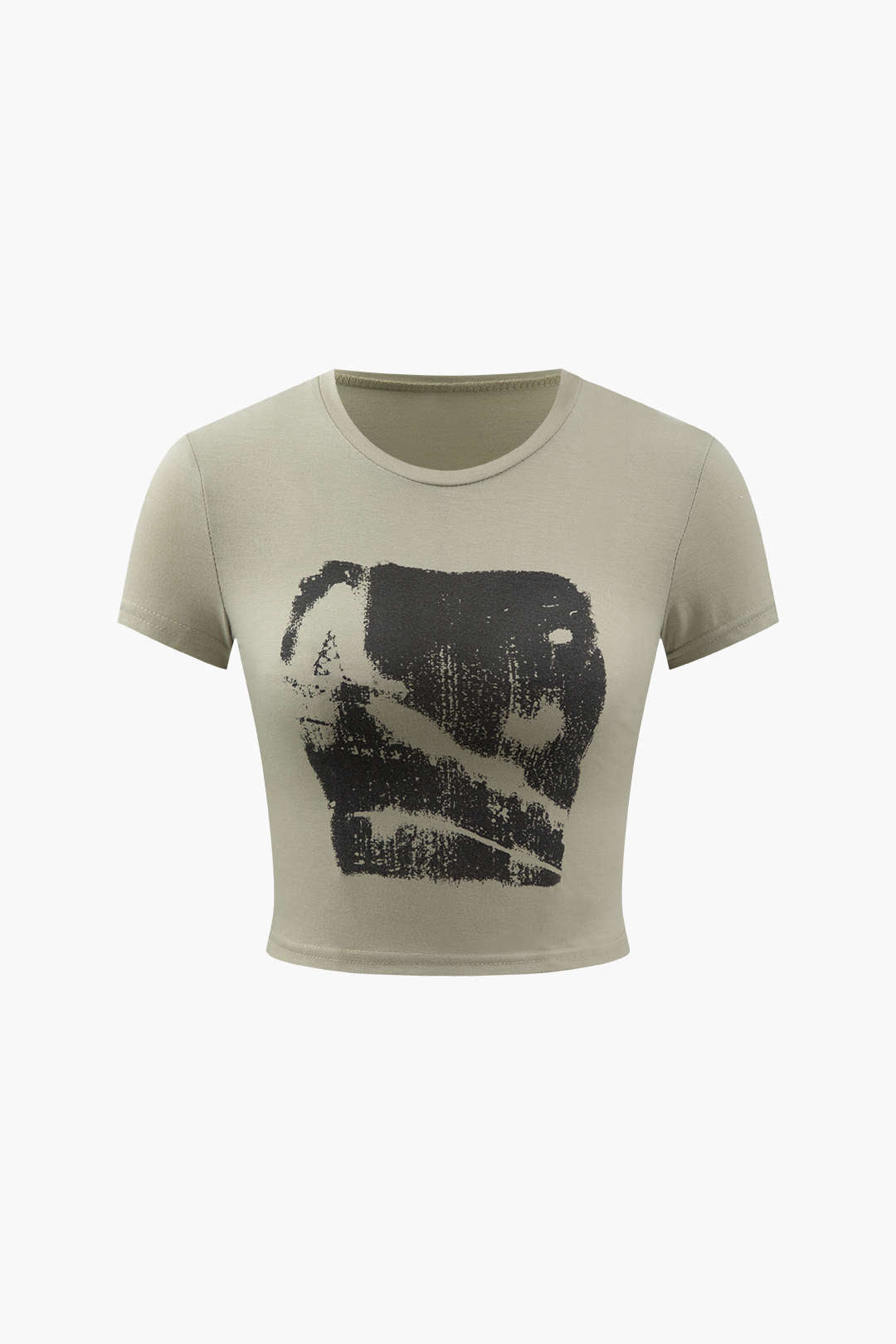 T-shirt court à motif abstrait