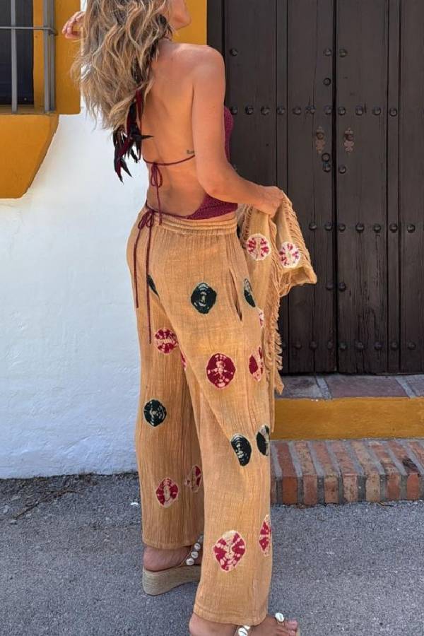 SORACO camel pants