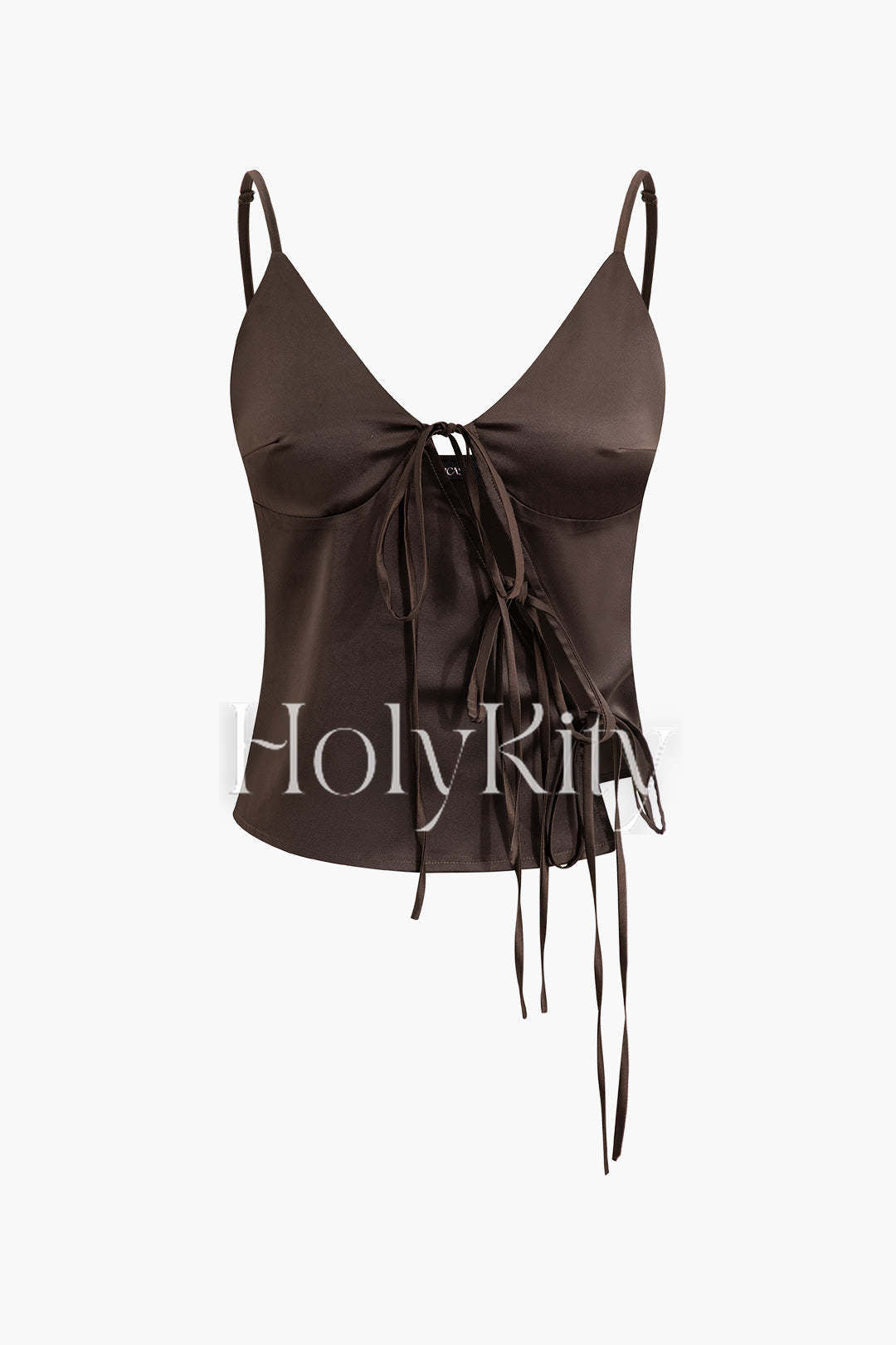 V-neck Tie Front Cami Top