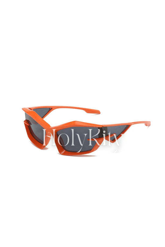 Cat Eye Wraparound Sunglasses