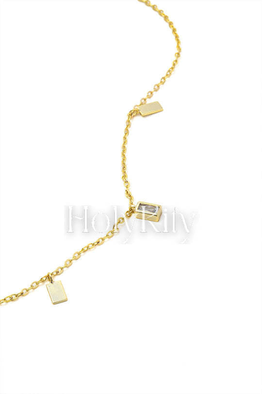 Multi-Charm Chain Necklace
