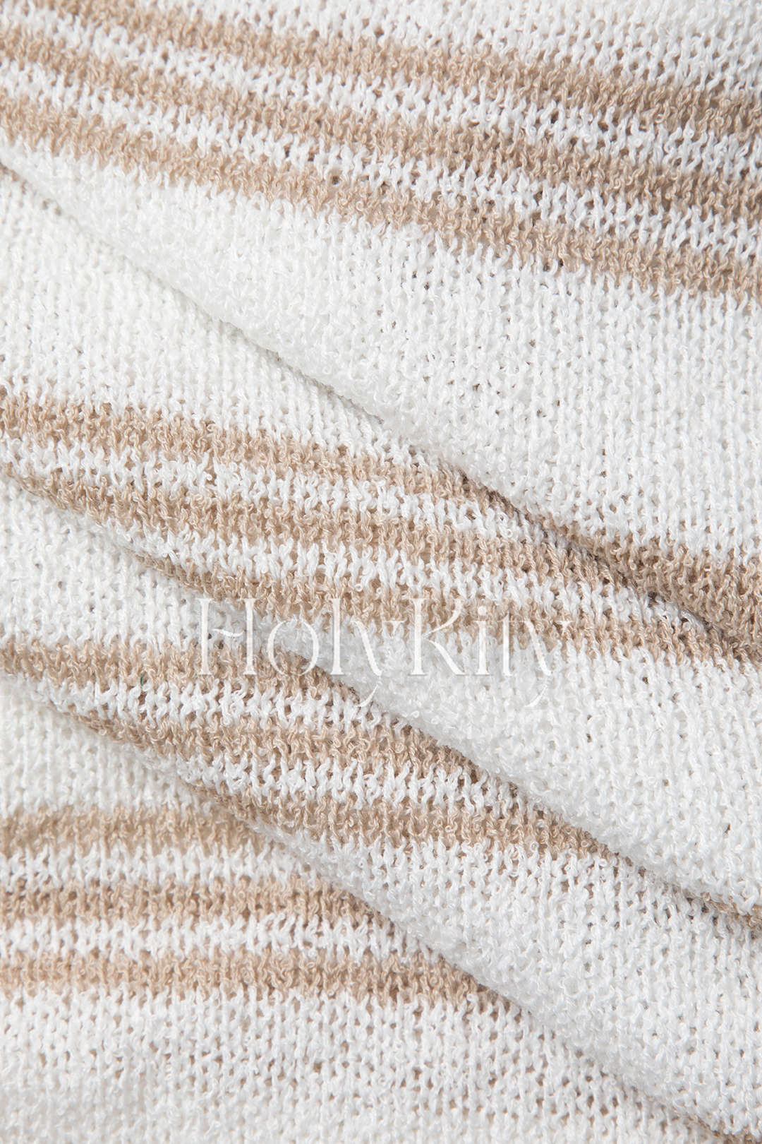 Stripe Knit Strapless Maxi Dress