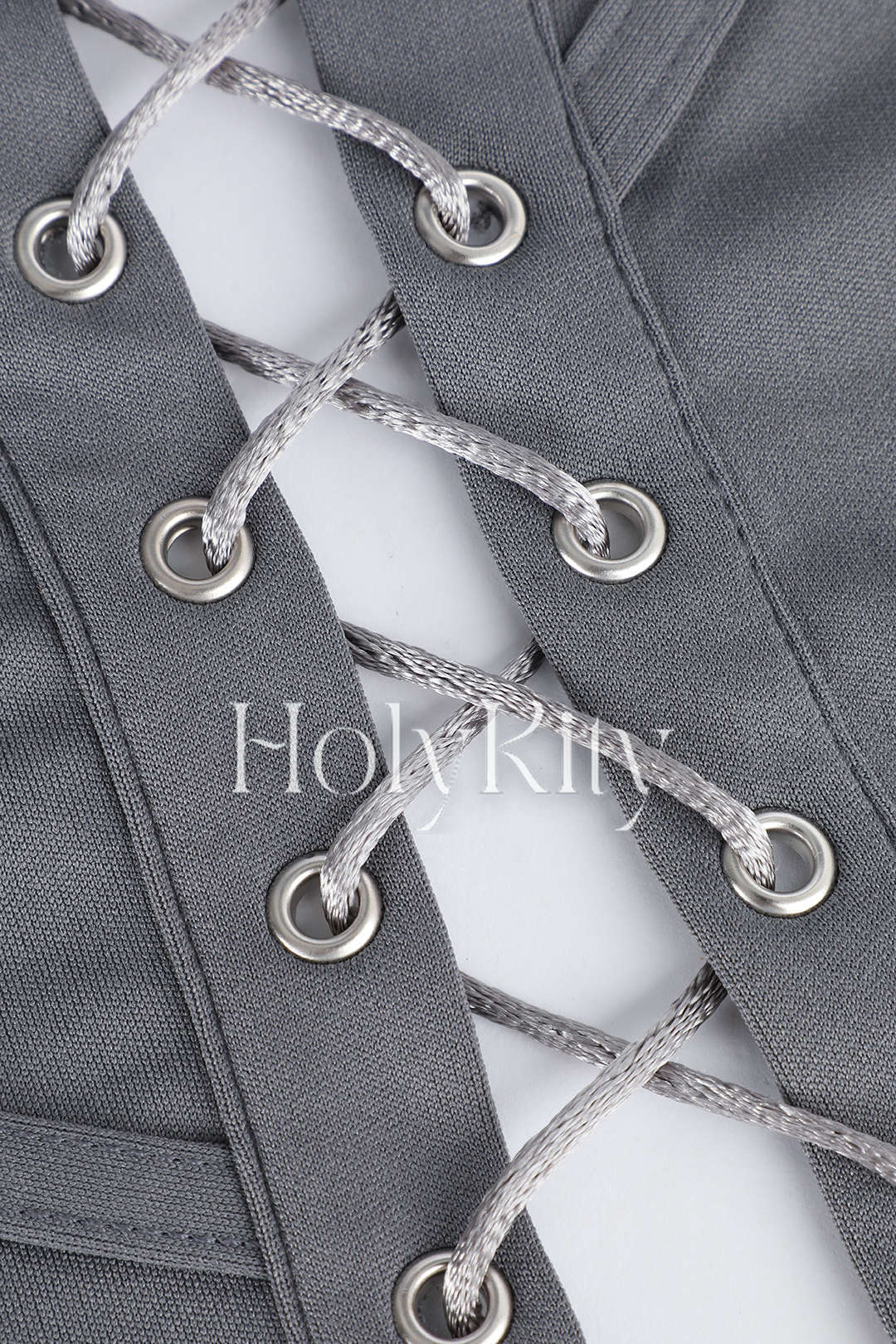 Haut corset à lacets et manches longues