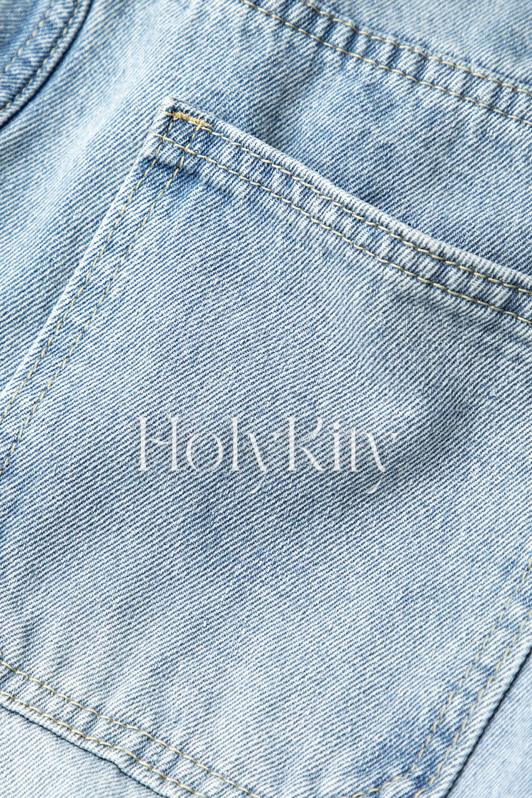 Cargo Pocket Wide Leg Jeans