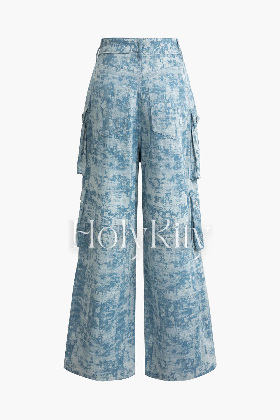 Tie Dye Multi-pocket Cargo Jeans