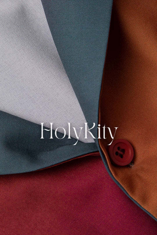 Bluse aus Satin mit Knotensaum in Ombré-Optik