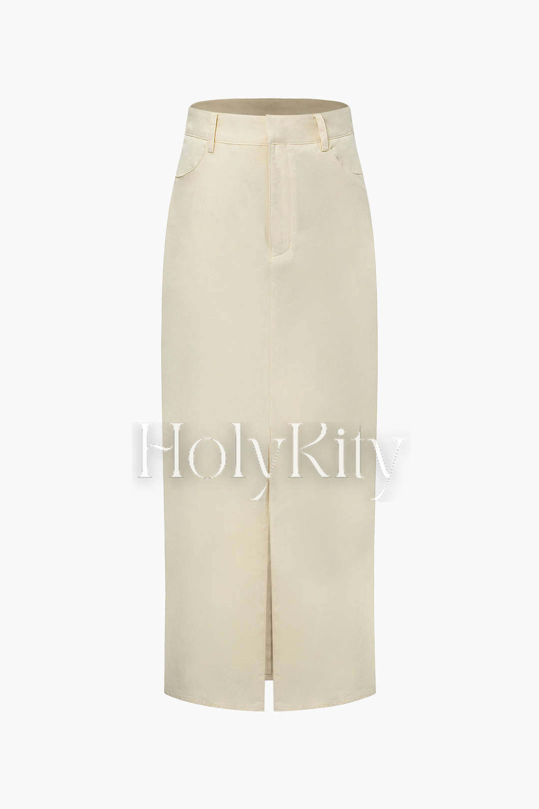 Slit Front Maxi Skirt