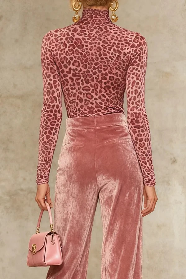Solid Color Velvet Casual Pocket Loose Straight Leg Pants
