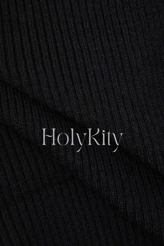 Ärmelloses Stricktop mit herzförmigem Ausschnitt