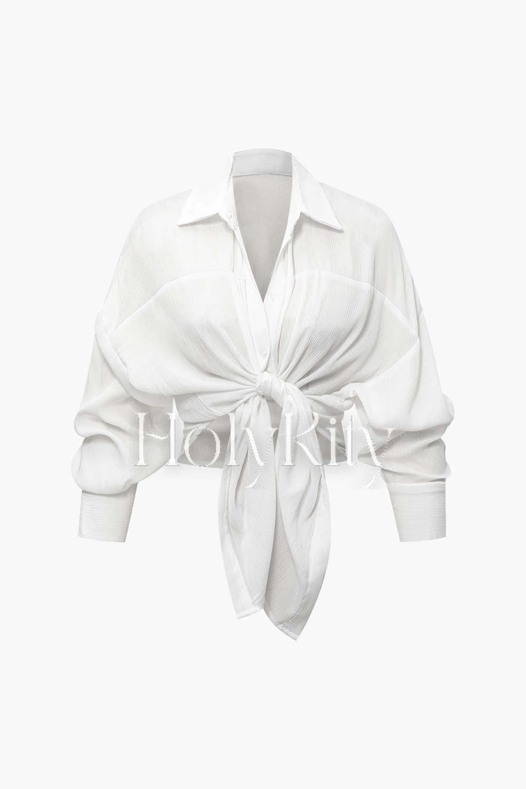Chemise boutonnée à épaules tombantes