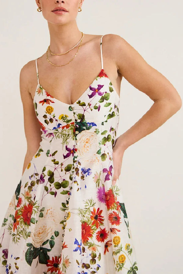 Midi Dress in Enchanted Floral