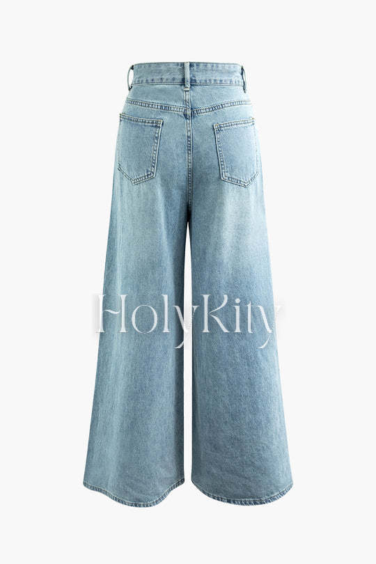 High Waist Wide Leg Jeans