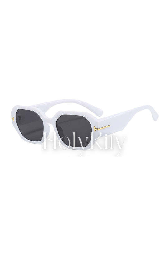 Lunettes de soleil à monture rectangulaire