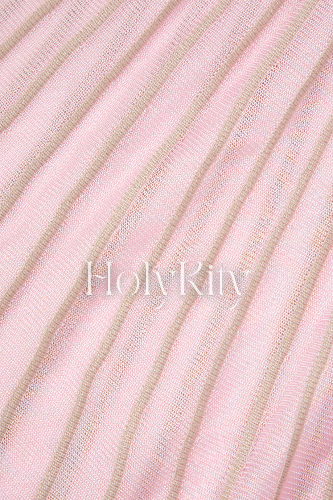 Strickkleid mit Einsätzen und überkreuztem Rücken