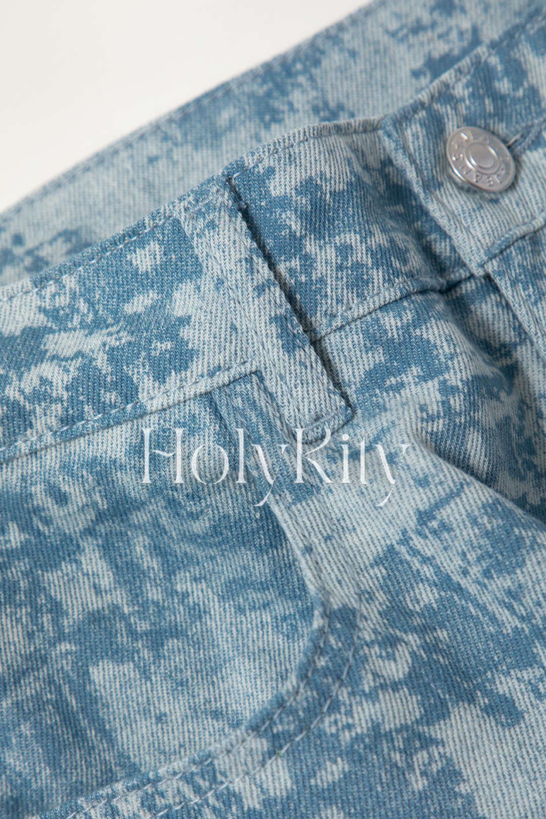 Tie Dye Multi-pocket Cargo Jeans