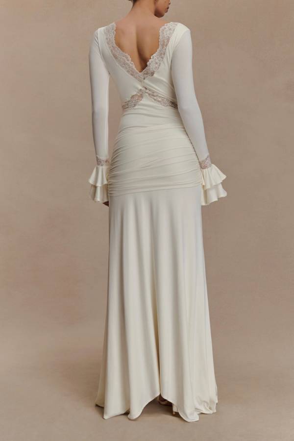 Slinky Lace Maxi Dress