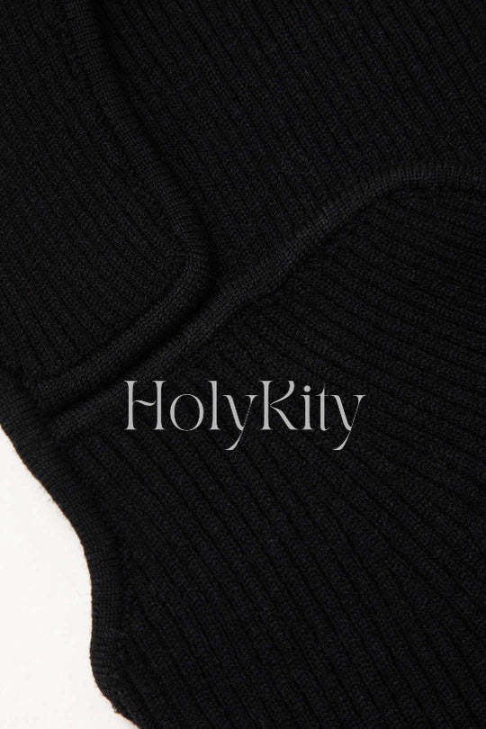 Ärmelloses Stricktop mit herzförmigem Ausschnitt