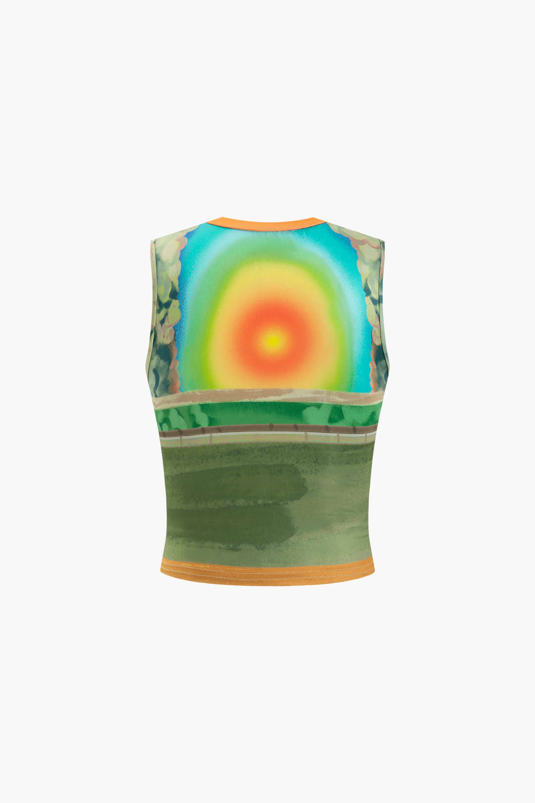Tanktop mit Retro-Statuen-Print