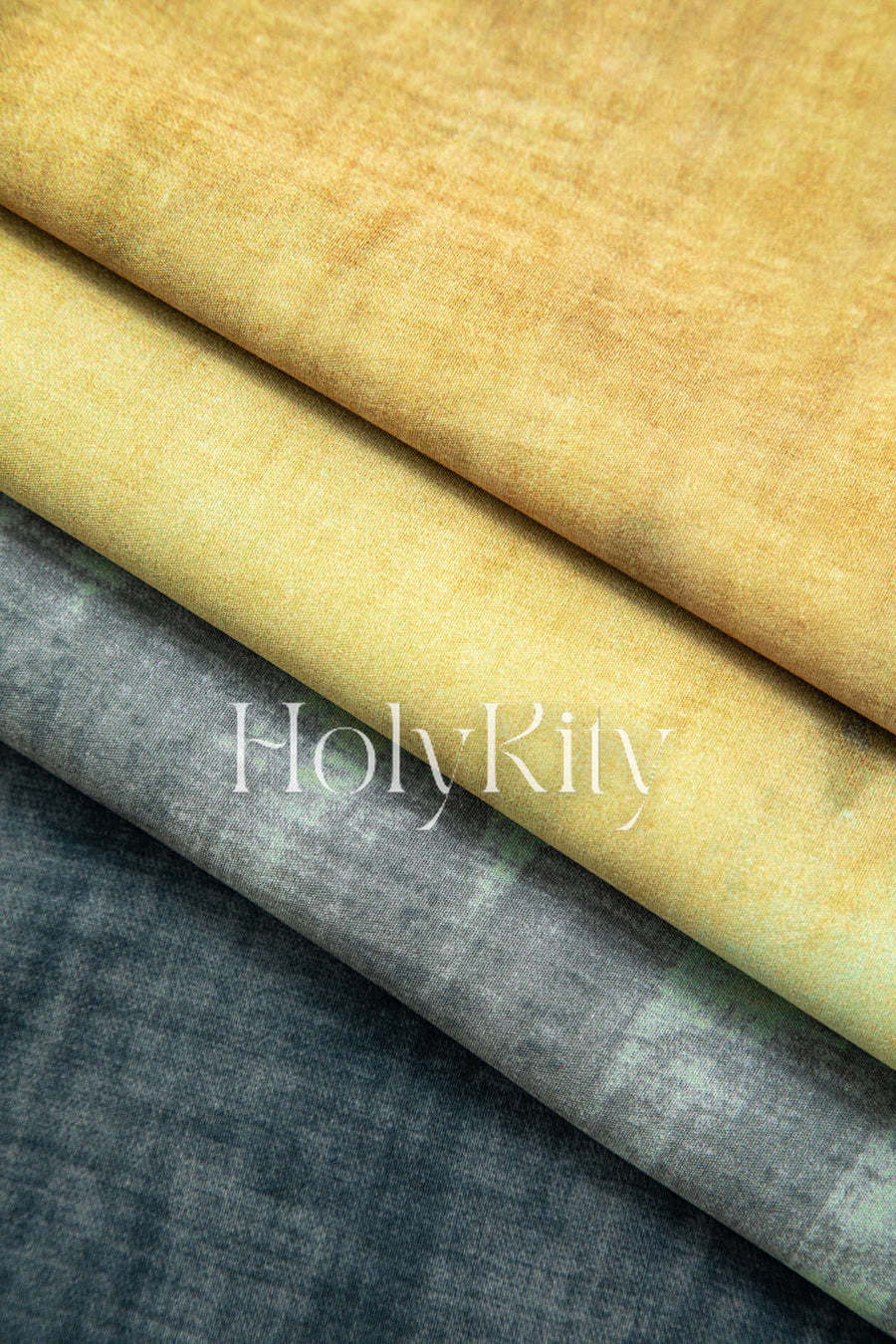 Pantalon droit taille haute élastique tie-dye