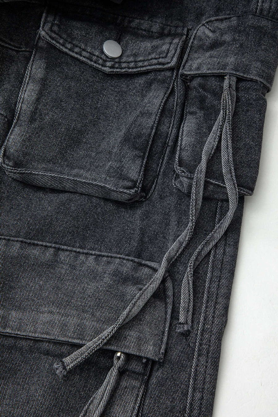 Multi Pocket Straight Leg Cargo Jeans