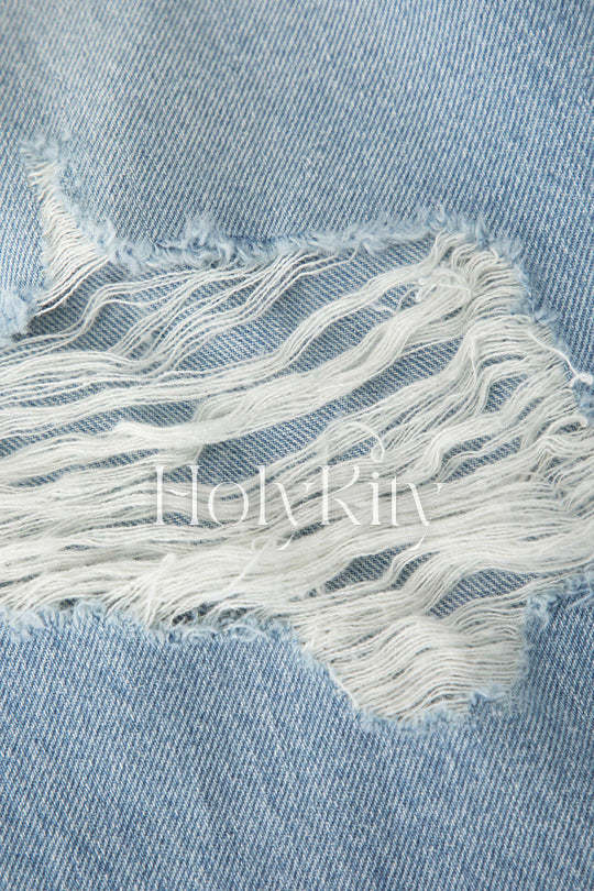 Gerade Jeans im Destroyed-Look