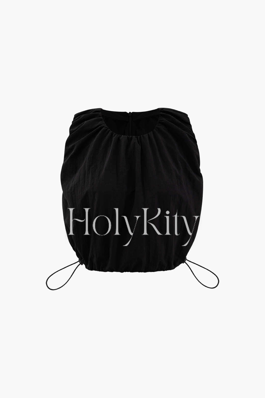 Drawstrings Crop Tank Top