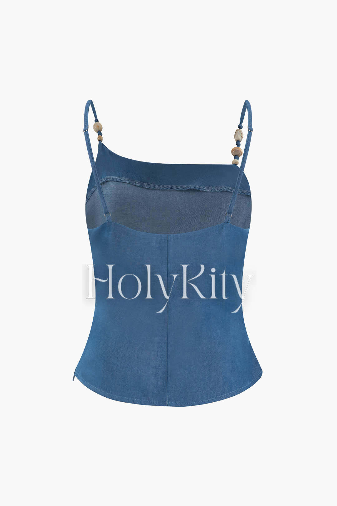 Asymmetrisches Camisole-Top mit Rüschen