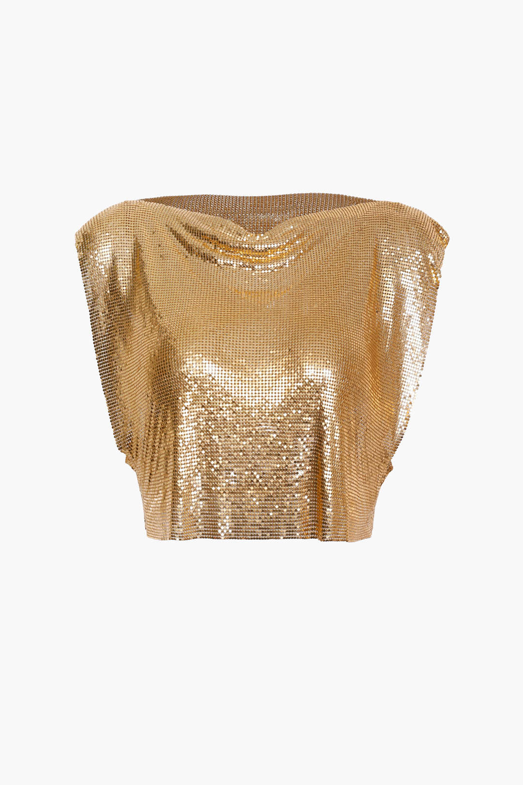 Tanktop mit Metallic-Glitzer